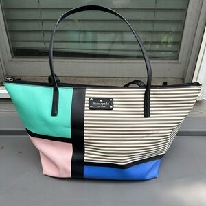 Kate Spade Color Block Tote Bag